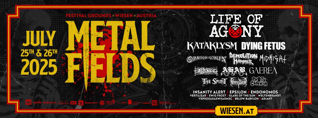 VERSCHOBEN: METAL FIELDS 2025